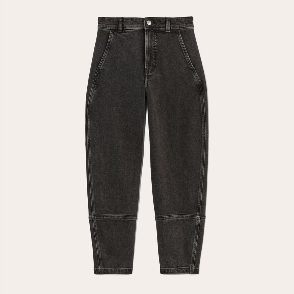 EUC Everlane Denim Utility Barrel Pants (washed black) size 31